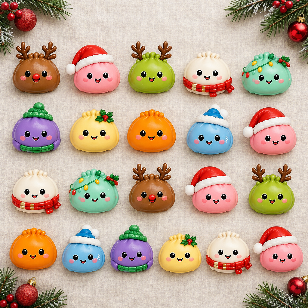 Kolekcja świątecznych squishy